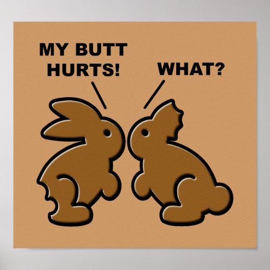 Schokolade Hurts Poster (Vorne)