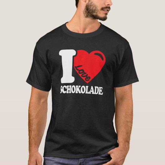 Schokolade I Liebe Schokolade 4 T-Shirt (Vorderseite)