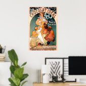 Schokolade Ideal 1897 POSTER DRUCK Alphonse Mucha (Heimbüro)