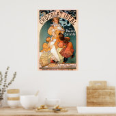 Schokolade Ideal 1897 POSTER DRUCK Alphonse Mucha (Küche)
