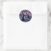 Schokolade im Baum Runder Aufkleber (Tasche)