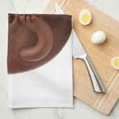 Schokolade in der Liebe, Herz-Augen Geschirrtuch (Viertel Falte)