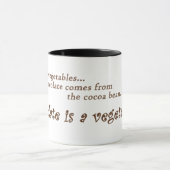 Schokolade ist ein Gemüse! Tasse (Zentrum)