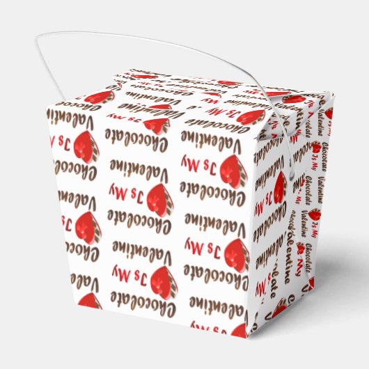 Schokolade ist mein Valentine Geschenkschachtel (Rückseite)