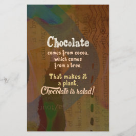 Schokolade ist Salat!