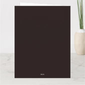 Schokolade ist Zeit für Schokolade Karte (Rückseite)