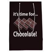 Schokolade ist Zeit für Schokolade Mittlere Geschenktüte (Rückseite)