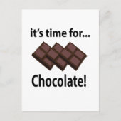 Schokolade ist Zeit für Schokolade Postkarte (Vorderseite)