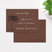 Schokolade Java Beach Getaway Save the Date Cards (Schreibtisch)