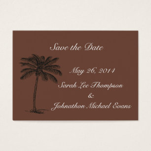 Schokolade Java Beach Getaway Save the Date Cards