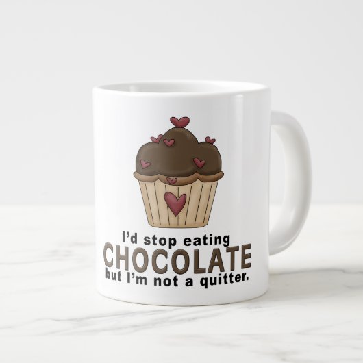 Schokolade- Jumbo-Tasse (Vorderseite Rechts)