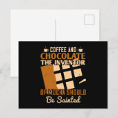 Schokolade - Kaffee und Schokolade Postkarte (Vorne/Hinten)