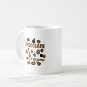 Schokolade Kaffeetasse (Vorderseite Links)