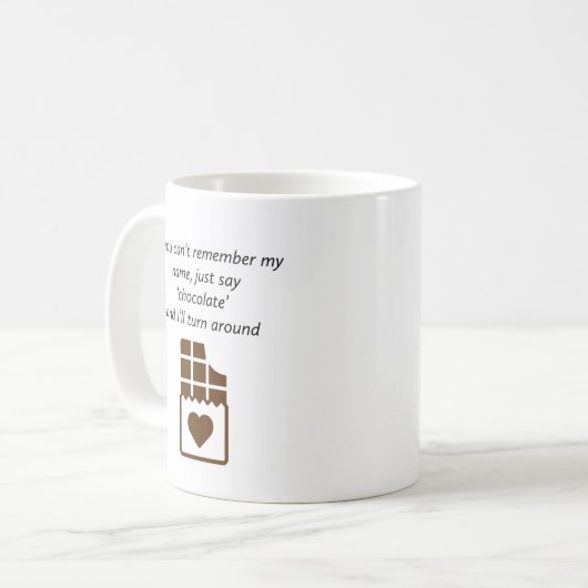 Schokolade Kaffeetasse (Vorderseite Links)