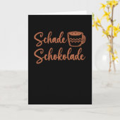 Schokolade Kakao Sprichwort Ciao Kakao Karte (Gelbe Blume)