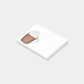 Schokolade-Kakao-Weihnachtsfeiertag Post-it Klebezettel (angewinkelt)