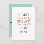 Schokolade kaufen RSVP karte (Vorne/Hinten)