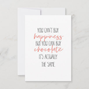 Schokolade kaufen RSVP karte