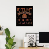 Schokolade Kein Frühstück ohne Schokolade Poster (Heimbüro)