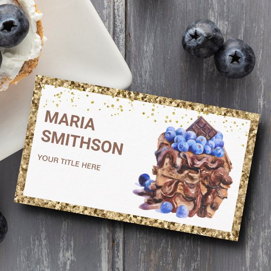Schokolade Koch-Backbäckerei Visitenkarte