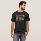Schokolade kommt aus Coca T-Shirt (Vorne ganz)