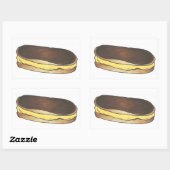 Schokolade Konditorei Dessert Lebensmittelaufklebe Rechteckiger Aufkleber (Blatt)