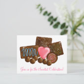 Schokolade Konfektionen Postkarte (Stehend Vorderseite)
