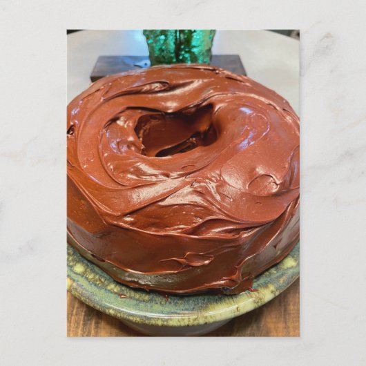 Schokolade Kuchen! Postkarte (Vorderseite)
