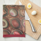 Schokolade Küchentuch (Viertel Falte)