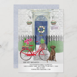 Schokolade-Laboratorium Retriever Fahrradtür Ankündigung