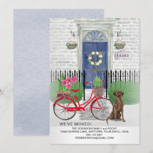 Schokolade-Laboratorium Retriever Fahrradtür Ankündigung