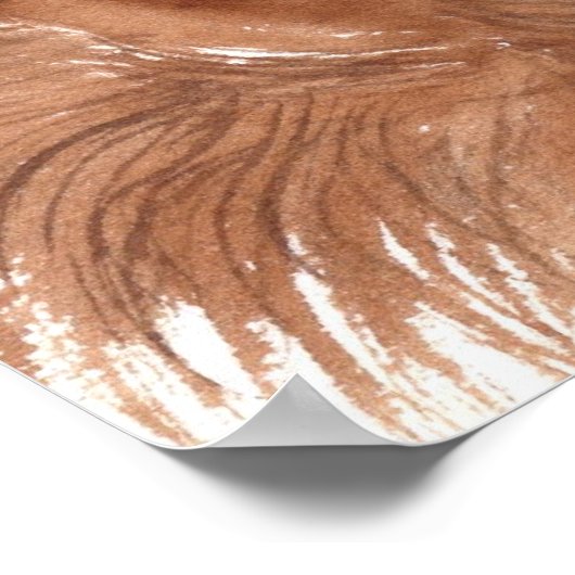 Schokolade Labradoodle #1 Canvas-Druck Poster (Ecke)