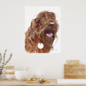 Schokolade Labradoodle #1 Canvas-Druck Poster (Küche)