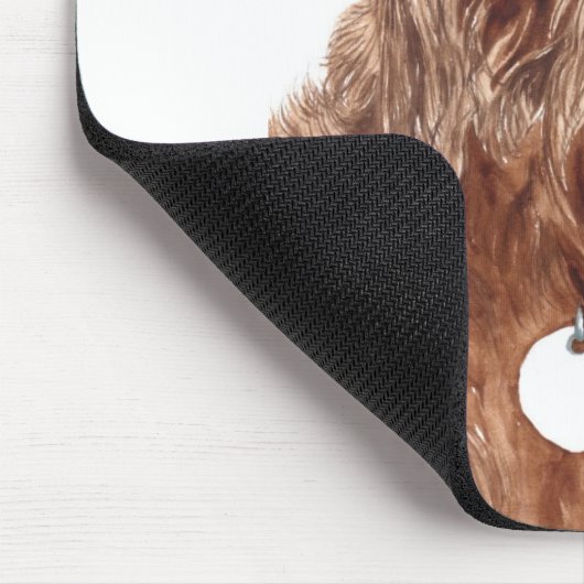 Schokolade Labradoodle #1 Mousepad (Ecke)