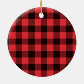 Schokolade Labradoodle / Schokolade Goldendoodle Keramik Ornament (Hinten)