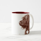 Schokolade Labradoodle Tasse (VorderseiteRechts)