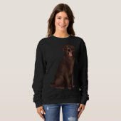 Schokolade Labrador 183 Sweatshirt (Vorne ganz)