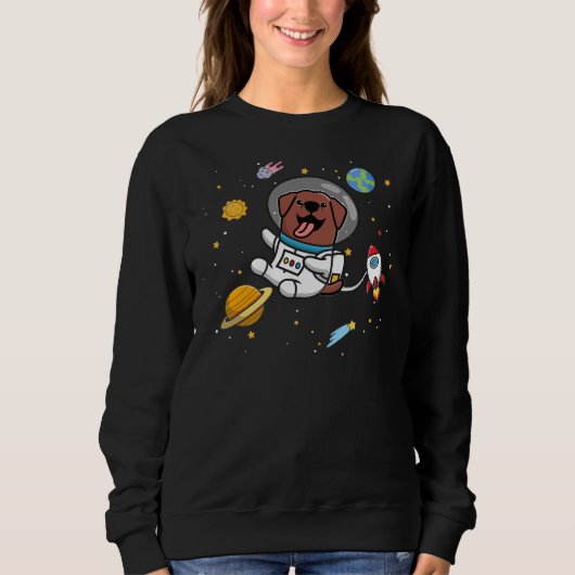 Schokolade Labrador 27 Sweatshirt (Vorderseite)
