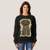 Schokolade Labrador 29 Sweatshirt (Vorne ganz)