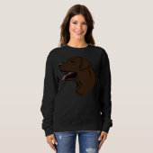 Schokolade Labrador 46 Sweatshirt (Vorne ganz)