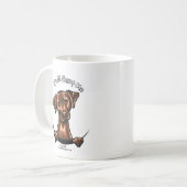 Schokolade Labrador alles über mich Kaffeetasse (Vorderseite Links)