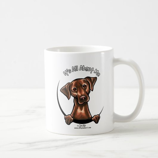 Schokolade Labrador alles über mich Kaffeetasse (Rechts)