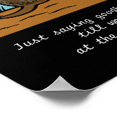 Schokolade Labrador Angel und Mama Blonde S Poster (Ecke)