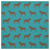 Schokolade Labrador aquamarin Stoff (Muster)
