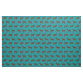 Schokolade Labrador aquamarin Stoff (Fat Quarter (45,7 x 55,9 cm))