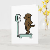 Schokolade Labrador auf Skala Karte (Gelbe Blume)