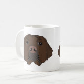Schokolade Labrador auf Tasse (Vorderseite Links)
