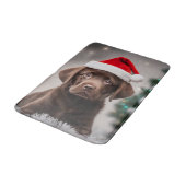 Schokolade Labrador Badematte (Schrägansicht)