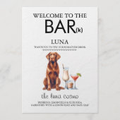 Schokolade Labrador Bar Menükarte (Vorderseite)