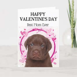 Schokolade Labrador Best Mama Custom Valentinstag Feiertagskarte